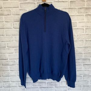 Saks Fifth Avenue Blue Merino Wool Sweater